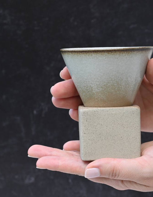 Load image into Gallery viewer, Beige Coffee Mug with Base  - 6.8 oz/200ml by Aprika Life
