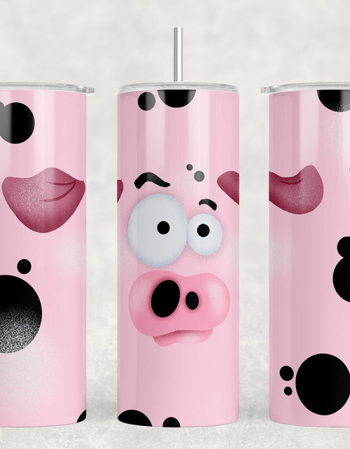Load image into Gallery viewer, Pig - 20 oz Steel Skinny Tumbler - Optional Blue Tooth Speaker - Speaker Color will Vary by Rowdy Ridge Co
