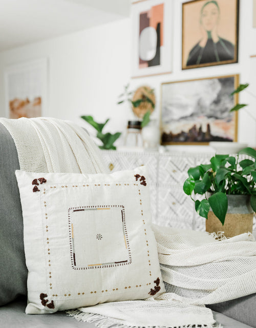 Load image into Gallery viewer, 16" Abira Throw Pillow Cover by Creative Women

