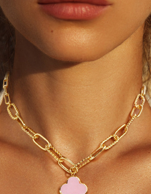 Load image into Gallery viewer, Paperclip Clover Necklace by Embellish Your Life

