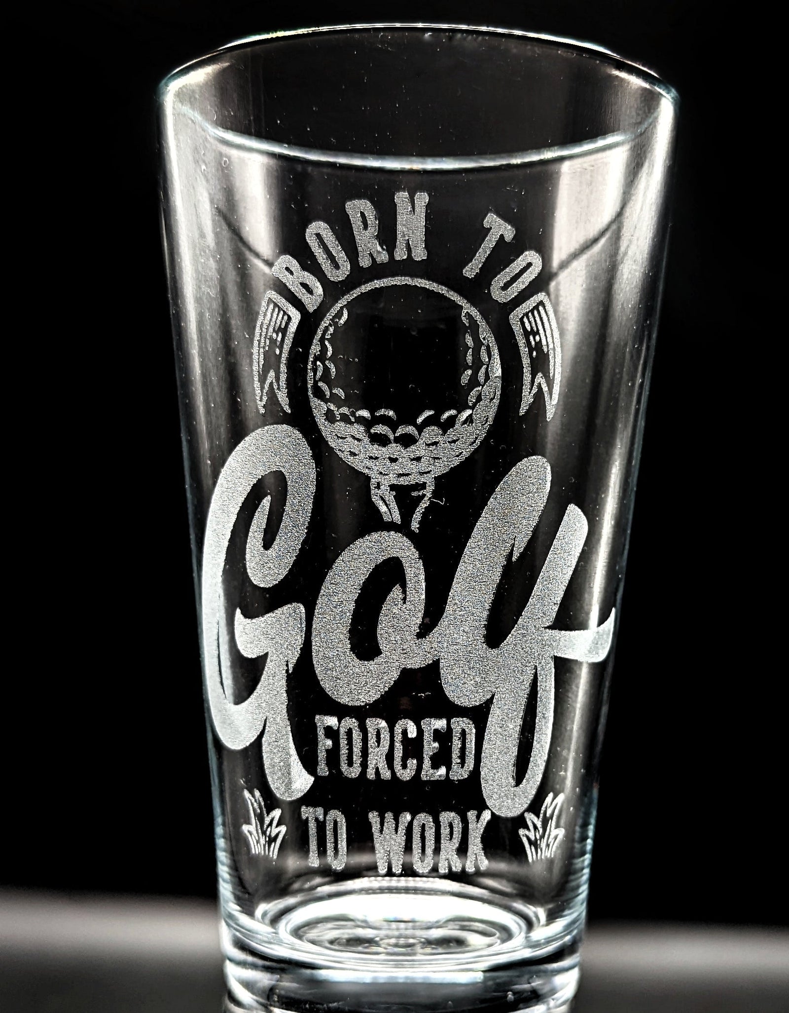 GOLF Pint Glasses by LumEngrave