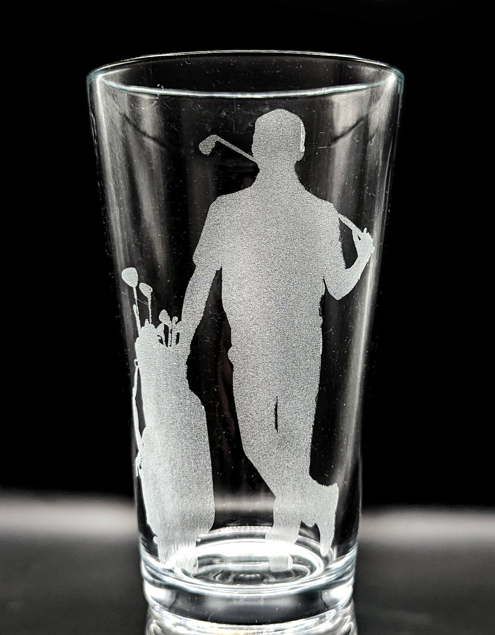 GOLF Pint Glasses by LumEngrave