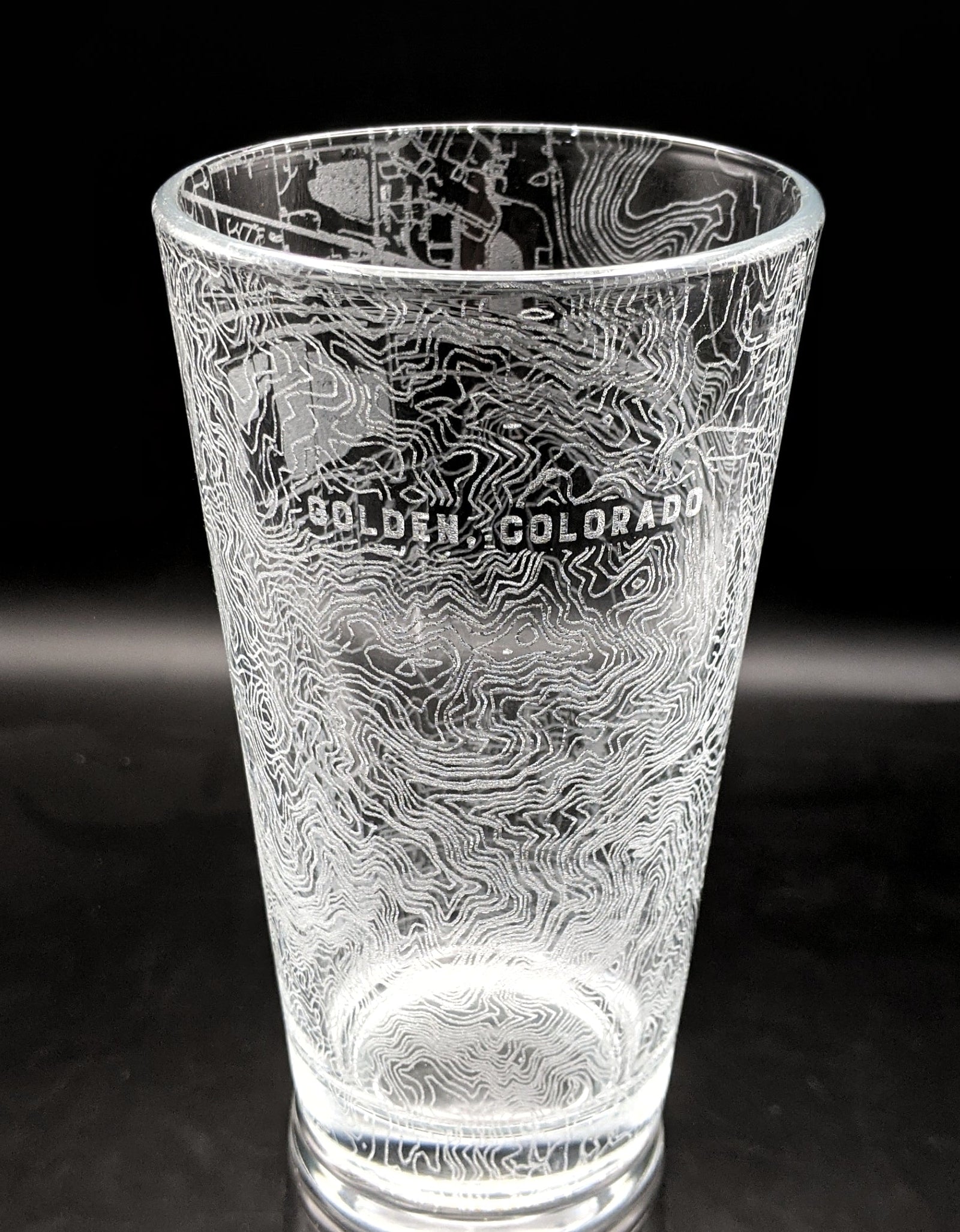 CITY STREET MAP Pint Glasses by LumEngrave
