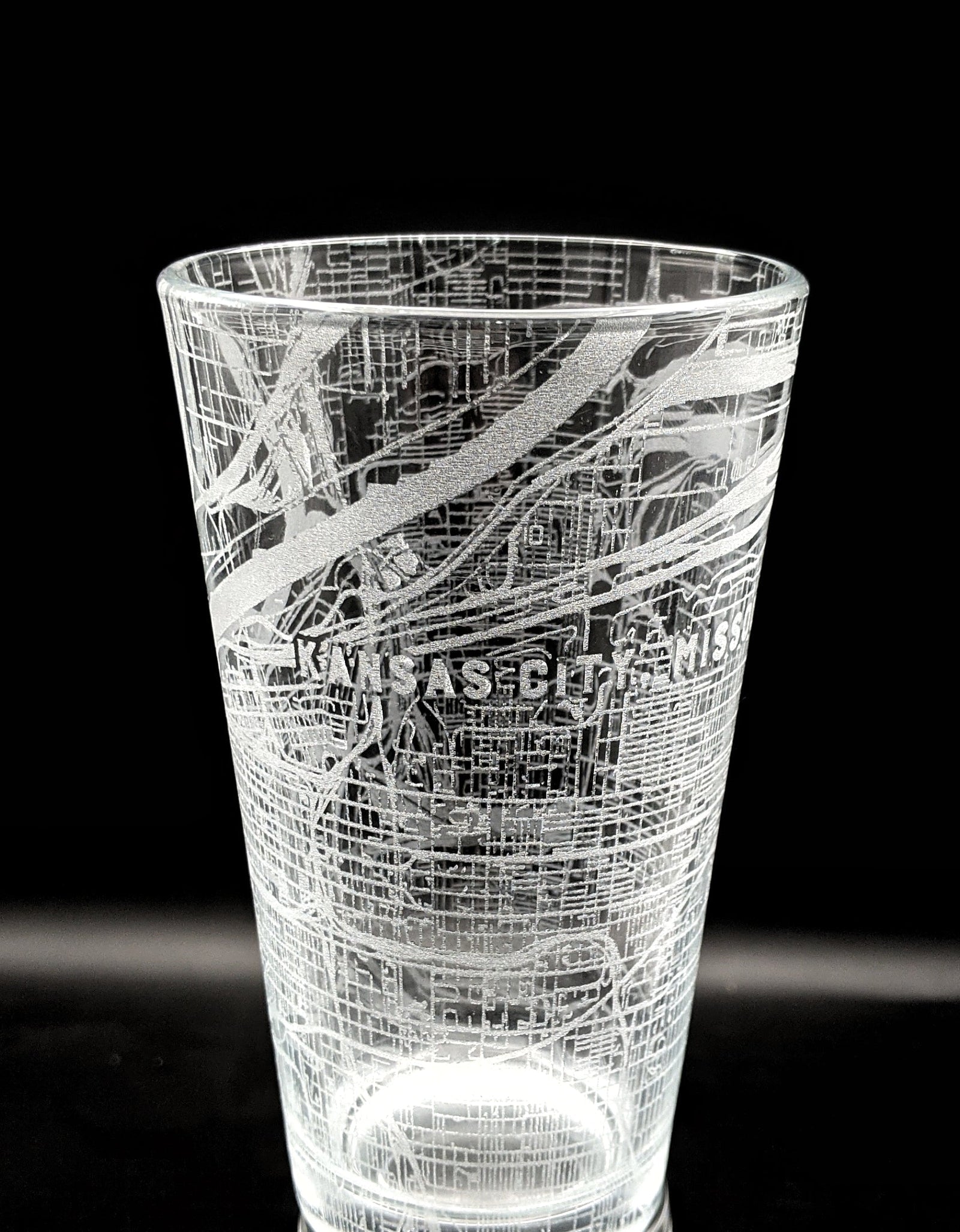 CITY STREET MAP Pint Glasses by LumEngrave