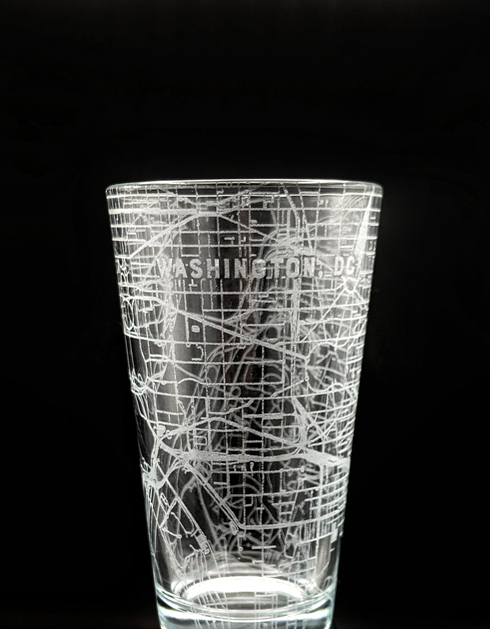 CITY STREET MAP Pint Glasses by LumEngrave