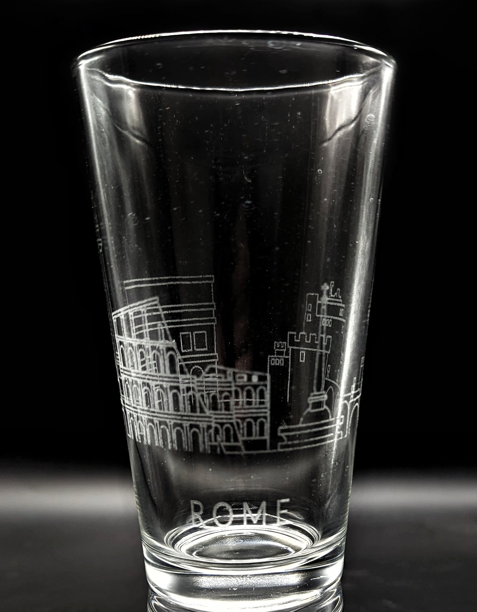 CITY SKYLINES Pint Glasses by LumEngrave