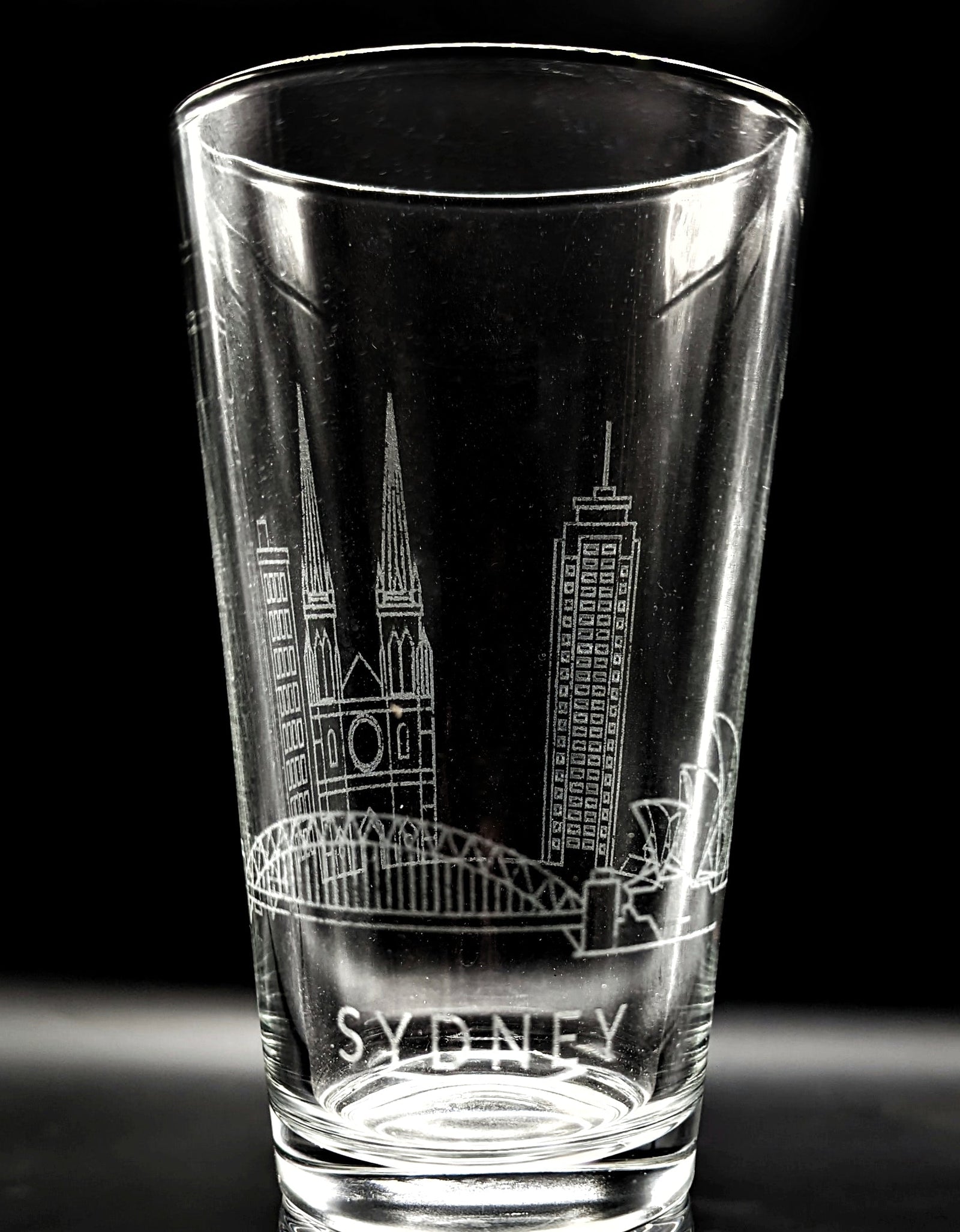 CITY SKYLINES Pint Glasses by LumEngrave