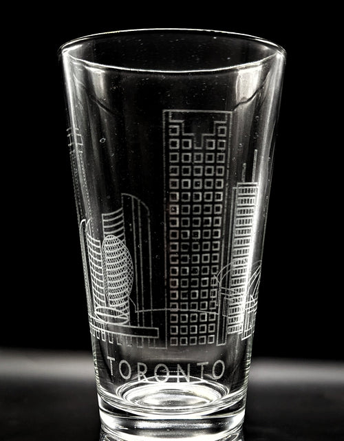 Load image into Gallery viewer, CITY SKYLINES Pint Glasses by LumEngrave
