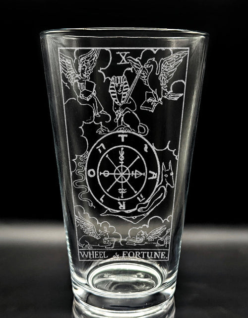Load image into Gallery viewer, RIDER-WAITE TAROT CARD Pint Glasses by LumEngrave
