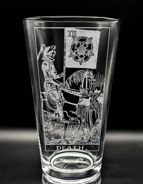 Load image into Gallery viewer, RIDER-WAITE TAROT CARD Pint Glasses by LumEngrave
