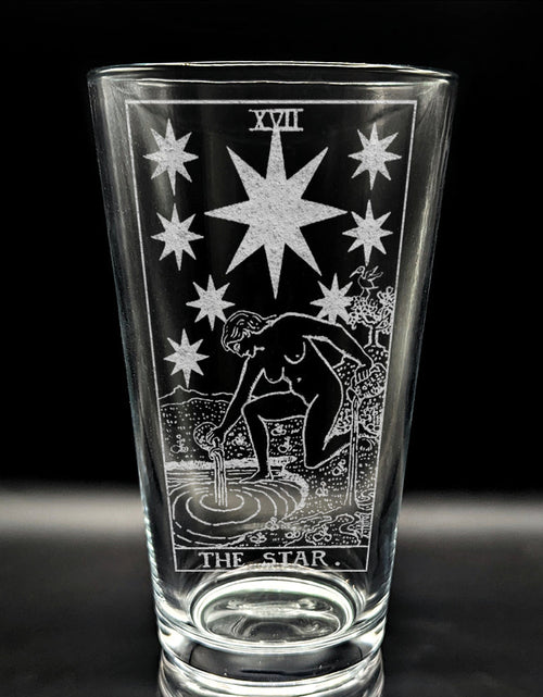 Load image into Gallery viewer, RIDER-WAITE TAROT CARD Pint Glasses by LumEngrave
