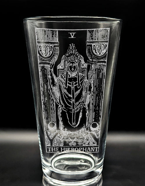 Load image into Gallery viewer, RIDER-WAITE TAROT CARD Pint Glasses by LumEngrave
