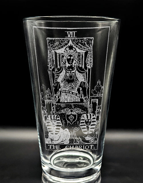 Load image into Gallery viewer, RIDER-WAITE TAROT CARD Pint Glasses by LumEngrave
