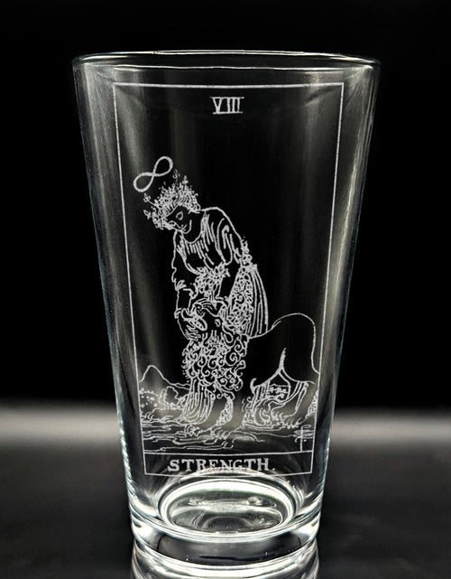 Load image into Gallery viewer, RIDER-WAITE TAROT CARD Pint Glasses by LumEngrave
