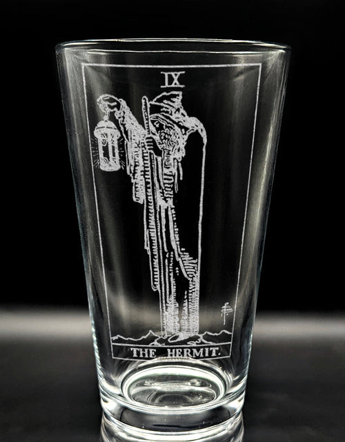 Load image into Gallery viewer, RIDER-WAITE TAROT CARD Pint Glasses by LumEngrave
