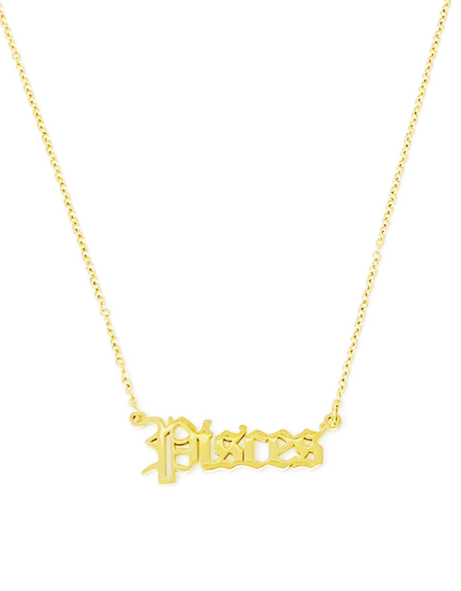 Old English Zodiac Necklace by Ellisonyoung.com