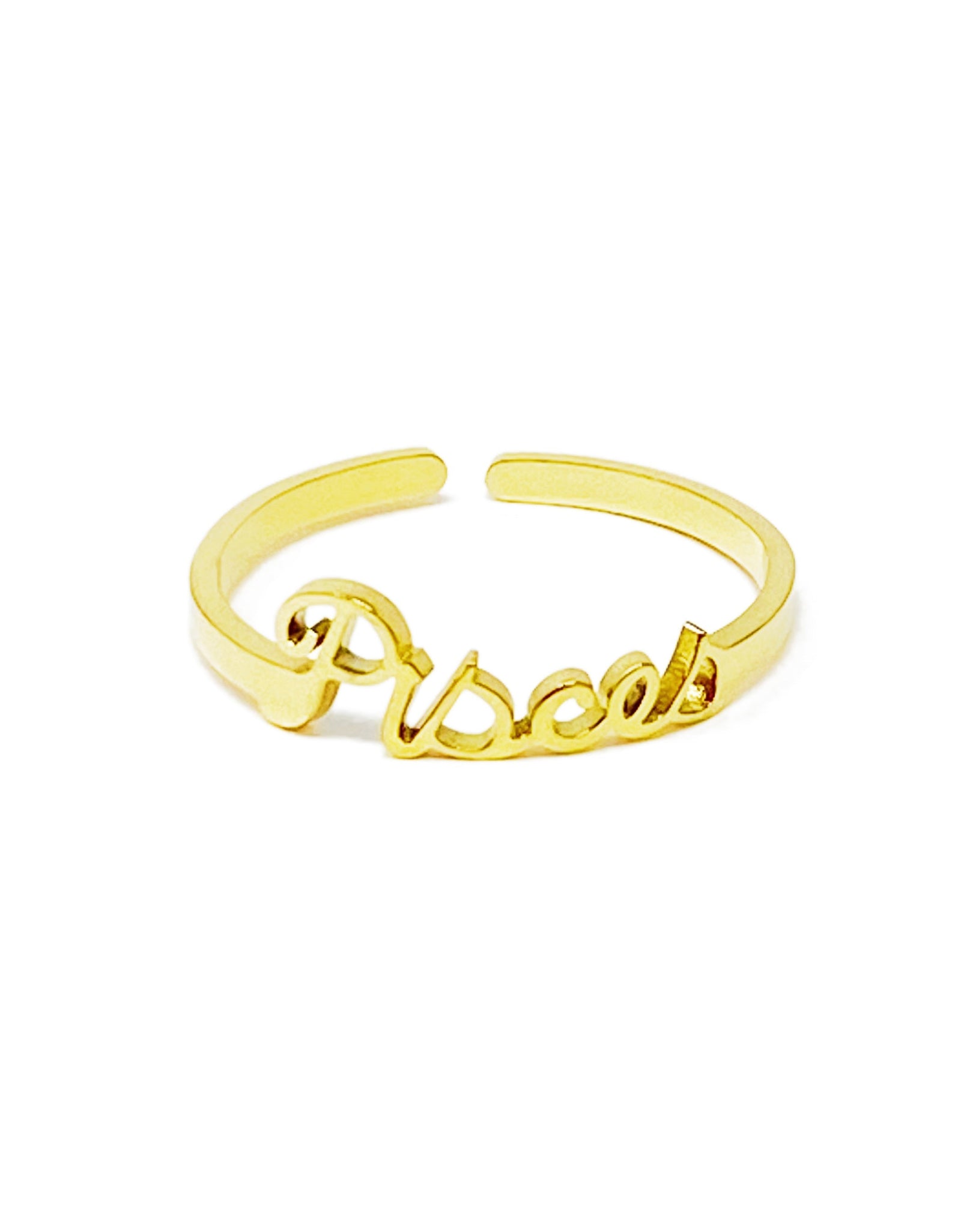 Scripted Zodiac Ring by Ellisonyoung.com