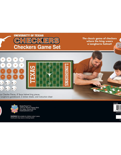 Load image into Gallery viewer, Texas Longhorns Checkers Board Game by MasterPieces Puzzle Company INC
