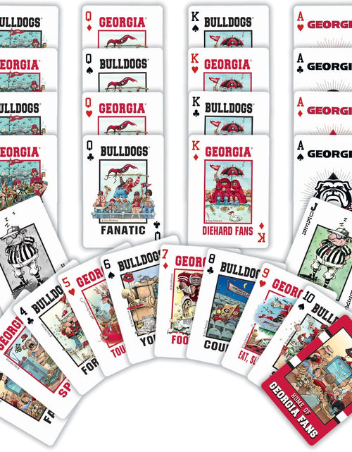 Load image into Gallery viewer, Georgia Bulldogs Fan Deck Playing Cards - 54 Card Deck by MasterPieces Puzzle Company INC
