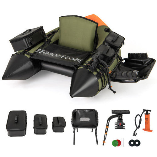 Load image into Gallery viewer, Portable Fishing Boat with 3 Detachable Storage Boxes-Green
