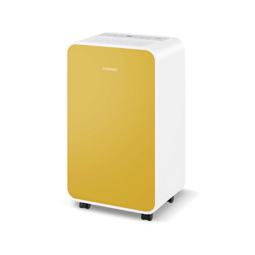 Load image into Gallery viewer, 32 Pints/Day Portable Quiet Dehumidifier for Rooms up to 2500 Sq. Ft-Yellow
