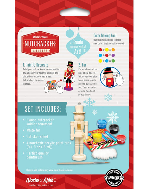 Load image into Gallery viewer, Nutcracker Soldier Ornament Wood Paint Kit by MasterPieces Puzzle Company INC

