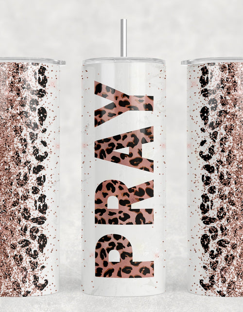 Load image into Gallery viewer, Pray - 20 oz Steel Skinny Tumbler - Optional Blue Tooth Speaker - Speaker Color will Vary by Rowdy Ridge Co
