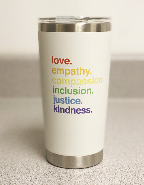 Load image into Gallery viewer, 'Kindness Is' Pride Tumbler by Kind Cotton
