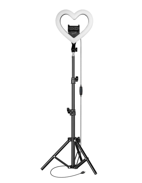 Load image into Gallery viewer, PRO Live Stream 10" Heart Shaped Selfie Ring Light (SC-2310SRH)
