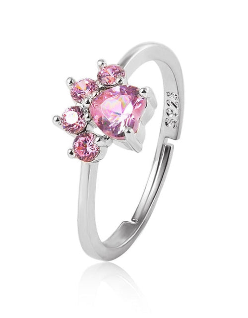 Load image into Gallery viewer, Paw Ring - Adjustable by PetWithMe
