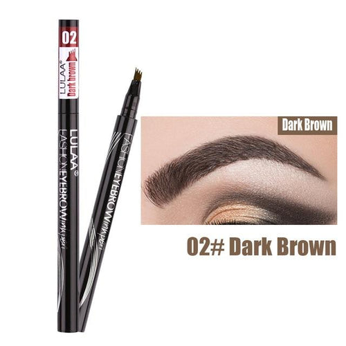 Load image into Gallery viewer, 4 TIP Eyebrow Tattoo Pen - Microblading Eyebrow Pen with a Micro-Fork Tip Applicator Creates Natural Looking Brows Effortlessly by Js House
