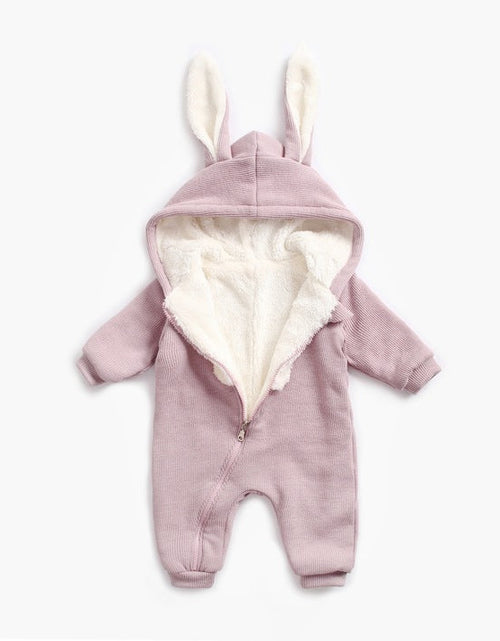 Load image into Gallery viewer, Baby Cartoon Shape Design Soft Fleece Thickened Romper In Autumn &amp; Winter by MyKids-USA™
