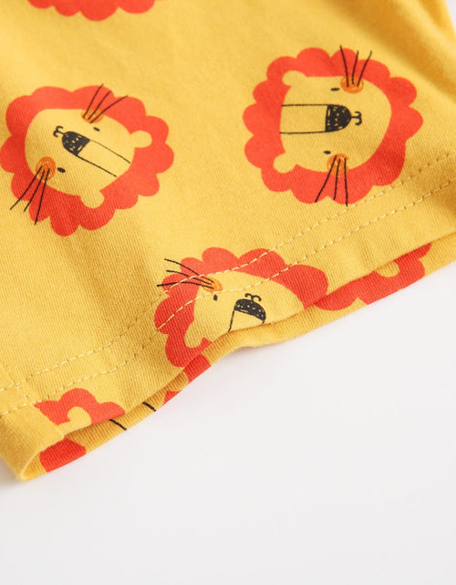Load image into Gallery viewer, Baby Boy And Girl Animal Tiger Print Sleeveless Top Combo Shorts  Sets by MyKids-USA™

