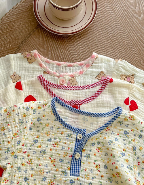 Load image into Gallery viewer, Baby Print Pattern T-Shirt Combo Shorts In Summer Sets by MyKids-USA™
