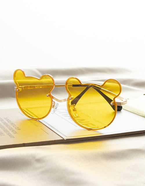 Load image into Gallery viewer, Girls Colorful Lenses Cartoon Frame Shape Fashion Sunglasses by MyKids-USA™
