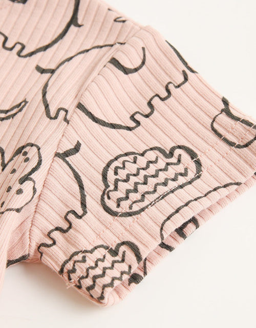Load image into Gallery viewer, Baby Solid Color Animal Print Pattern T-Shirt Combo Shorts In Summer Sets by MyKids-USA™
