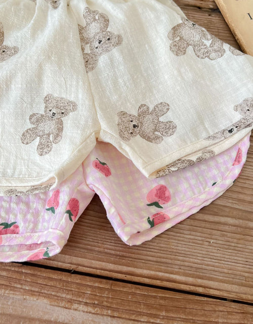 Load image into Gallery viewer, Baby Animal Print Sling Tops Combo Shorts Sets by MyKids-USA™
