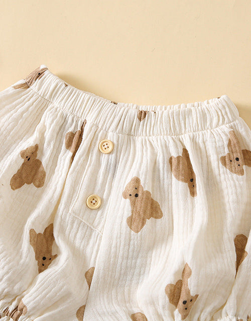 Load image into Gallery viewer, Baby Boys And Girls Cute Print Pattern Short Pants With Buttons by MyKids-USA™
