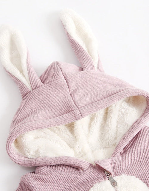 Load image into Gallery viewer, Baby Cartoon Shape Design Soft Fleece Thickened Romper In Autumn &amp; Winter by MyKids-USA™

