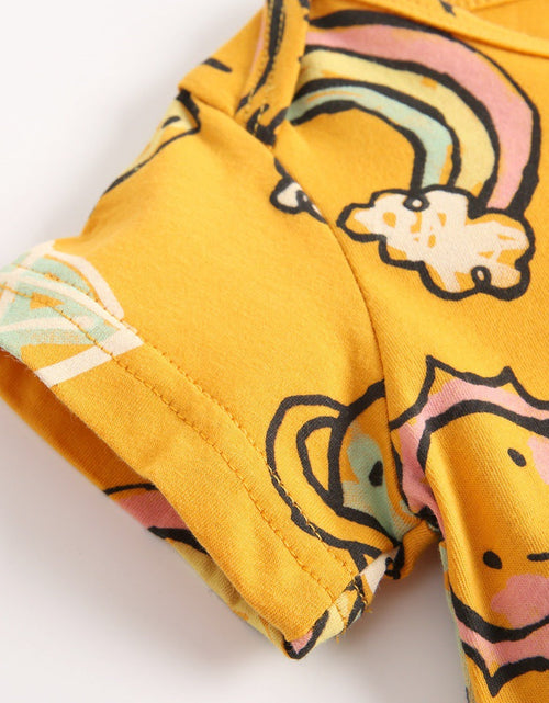 Load image into Gallery viewer, Baby Boy And Girl Animal Print Short-Sleeved O-Neck Lovely Onesies In Summer by MyKids-USA™
