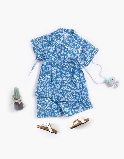 Load image into Gallery viewer, Baby Printed Pattern Belt Design T-Shirt Combo Shorts Japan Style 1-Pieces Sets Pajamas by MyKids-USA™
