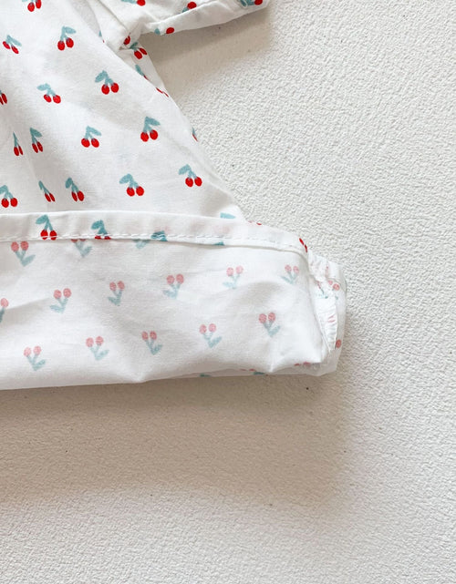 Load image into Gallery viewer, Baby Girl Doll Collar Floral Print Dress Combo Floral Print Shorts In Sets Summer Outfit Wearing by MyKids-USA™
