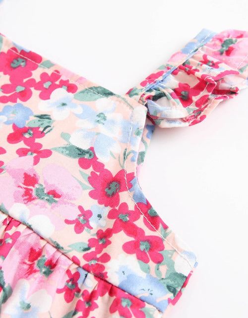 Load image into Gallery viewer, Baby Girl Floral Print Sleeveless Tops Combo Shorts Sets In Summer by MyKids-USA™
