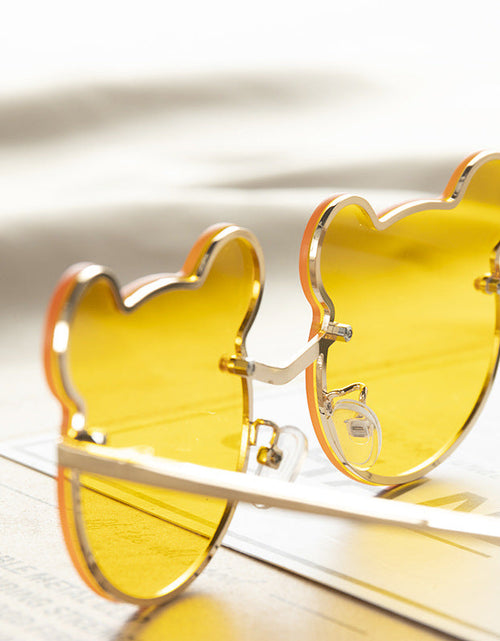 Load image into Gallery viewer, Girls Colorful Lenses Cartoon Frame Shape Fashion Sunglasses by MyKids-USA™
