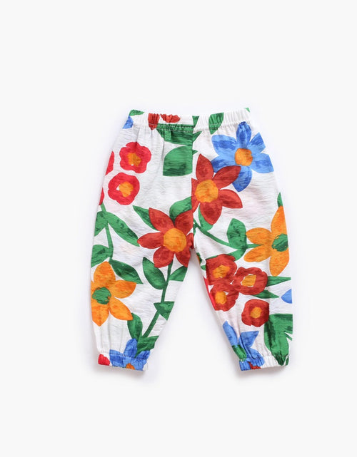 Load image into Gallery viewer, Baby Girl Floral Print O-Neck T-Shirt Combo Trousers 2-Pieces Sets by MyKids-USA™

