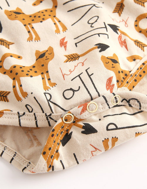 Load image into Gallery viewer, Baby Boy And Girl Animal Print Short-Sleeved O-Neck Lovely Onesies In Summer by MyKids-USA™

