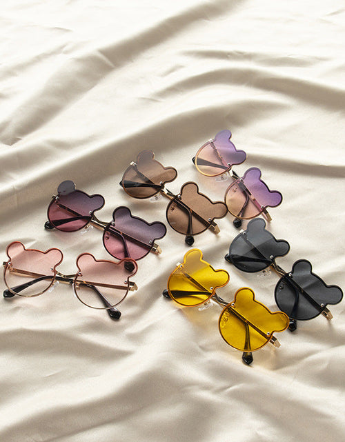 Load image into Gallery viewer, Girls Colorful Lenses Cartoon Frame Shape Fashion Sunglasses by MyKids-USA™
