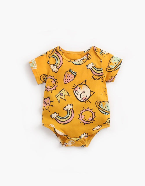 Load image into Gallery viewer, Baby Boy And Girl Animal Print Short-Sleeved O-Neck Lovely Onesies In Summer by MyKids-USA™
