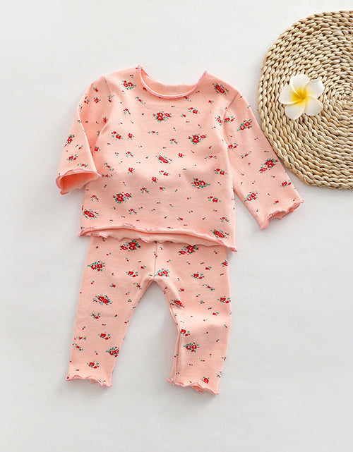 Load image into Gallery viewer, Baby All Over Print Pattern Tops Combo Pants Lovely Sets Home Clothes by MyKids-USA™
