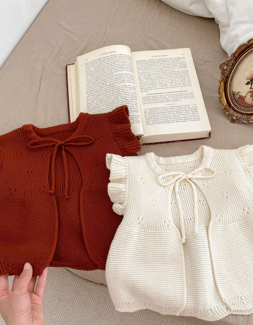 Load image into Gallery viewer, Baby Girl Solid Color Butterfly Sleeve Thin Style Cute Cardigan by MyKids-USA™
